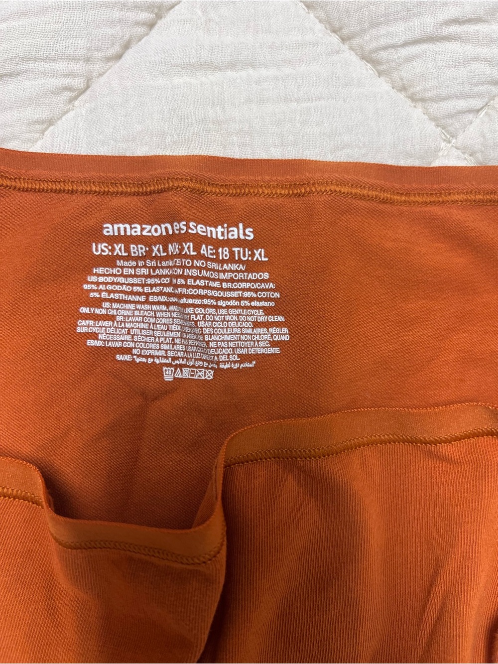 Amazon Essentials Rust Orange Briefs - Picture 2 of 3